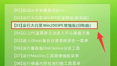 大白菜win2003PE通用密碼查看器的使用教程