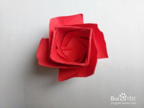 情人節8片葉玫瑰禮盒的折法