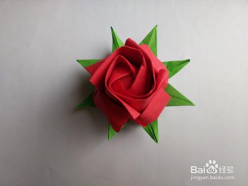 情人節8片葉玫瑰禮盒的折法