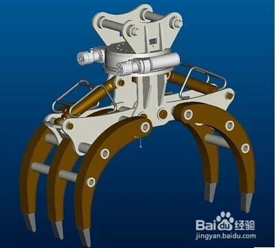 挖掘機旋轉抓木器製作