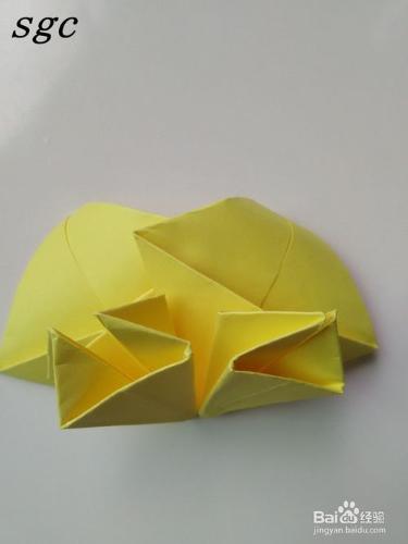 摺紙教程——紙折花之雞蛋花的折法