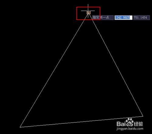 用AutoCAD繪製三角形垂線並驗證三垂線交於一點