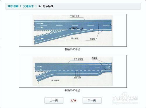 駕校考試交通標識六：指示標線