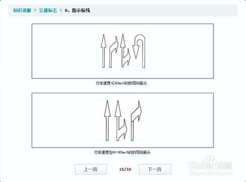 駕校考試交通標識六：指示標線