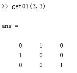 如何用matlab產生0-1矩陣