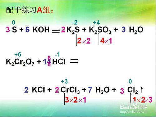 氧化還原反應方程式的普通配平方法