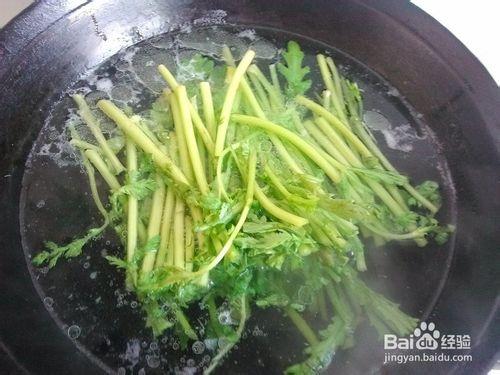 白灼茼蒿怎麼做