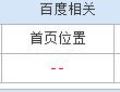 站長工具首頁位置顯示2或者紅槓的分析