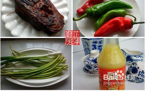 蒜薹湖南臘肉家常做法圖解