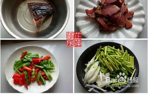 蒜薹湖南臘肉家常做法圖解