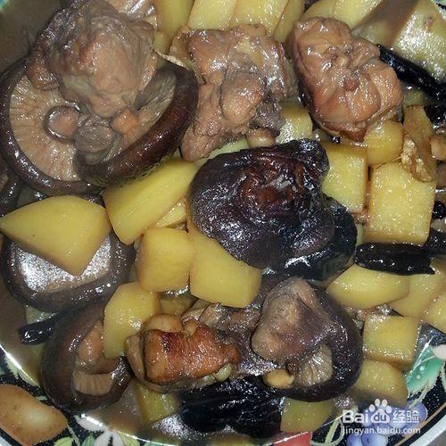 減肥美食香菇土豆燉雞塊