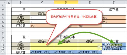 信息應用04: Excel規劃求解——運輸問題