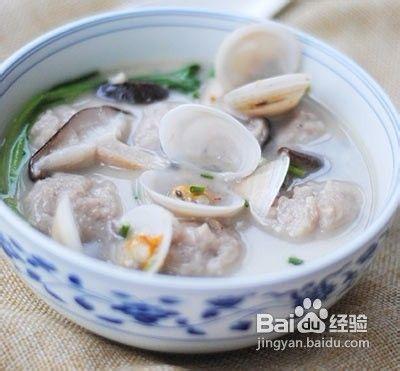 蛤蜊香菇魚丸湯