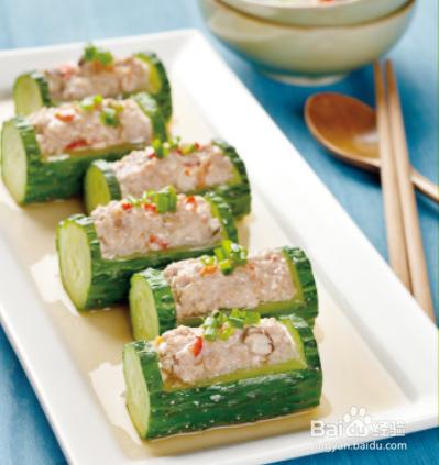 夏季家常美食 肉釀黃瓜