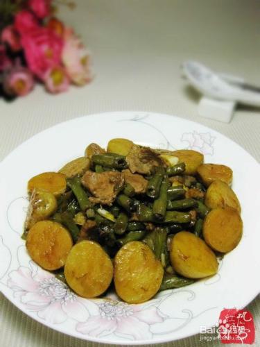 小土豆炒豇豆