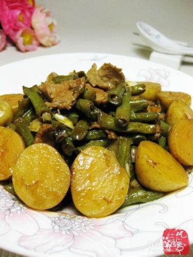 小土豆炒豇豆