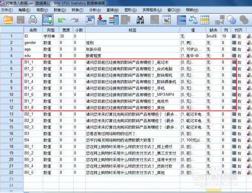 SPSS處理任意多選項的多選題