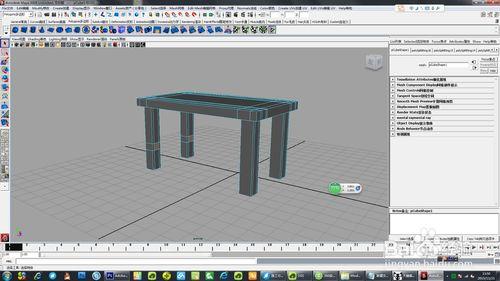 Maya如何建模一個小桌子