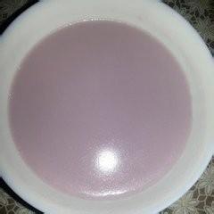 自制藍莓牛奶香滑布丁