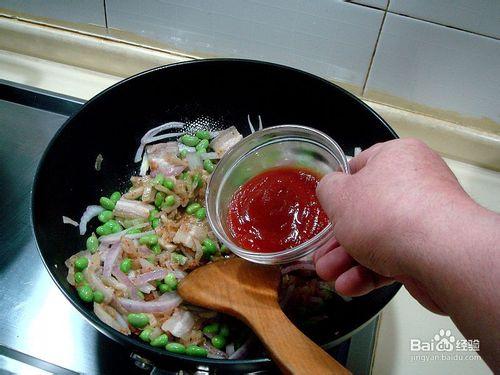 青豆泡菜炒飯