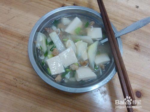 菜頭湯怎麼煮好吃之菜頭千葉豆腐湯