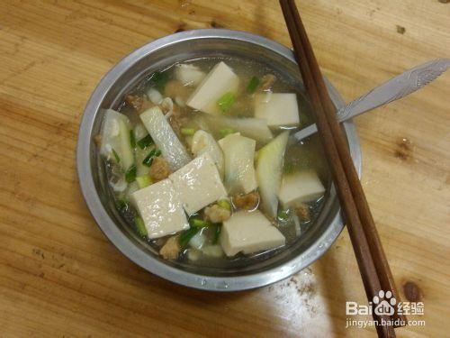 菜頭湯怎麼煮好吃之菜頭千葉豆腐湯