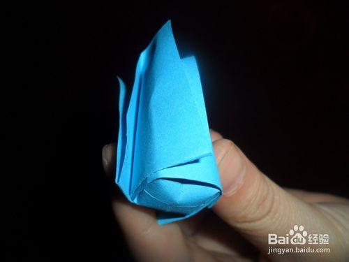 學摺紙：藍色妖姬