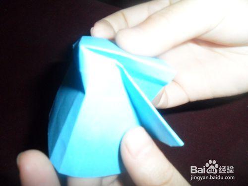 學摺紙：藍色妖姬