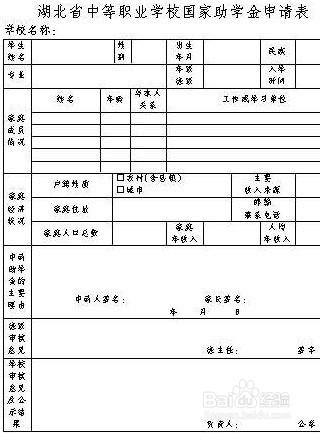 怎樣申請貧困助學金