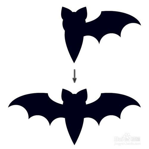如何Illustrator設計一個蝙蝠在橢圓中的形狀