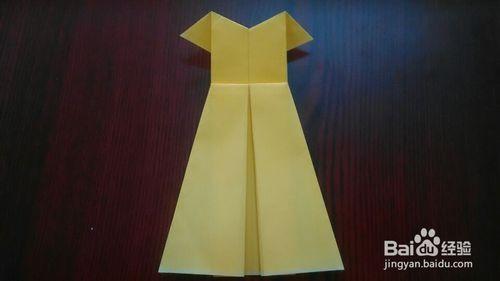 趣味摺紙——連衣裙的折法