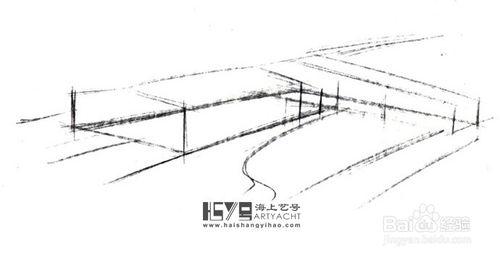 海上藝號手繪建築手繪鳥瞰圖畫法