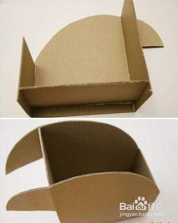 瓦楞紙手工製作精美的奶牛紙巾盒