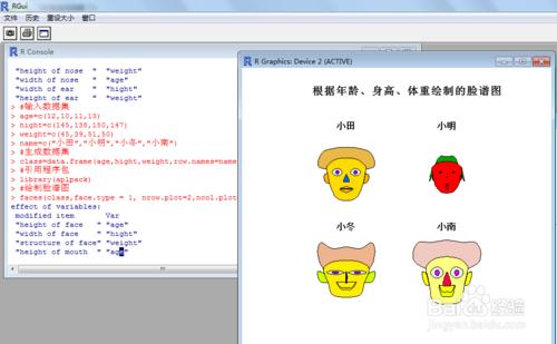 如何利用R軟件繪製臉譜圖？