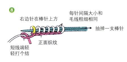 棒針簡易起針法教程（一般起針法）