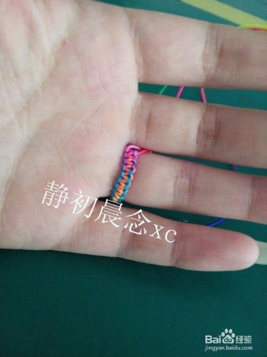 手工編織：雲雀結五彩戒指的簡單編織
