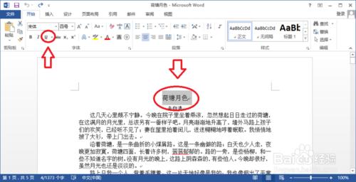 Word2013如何設置文字格式