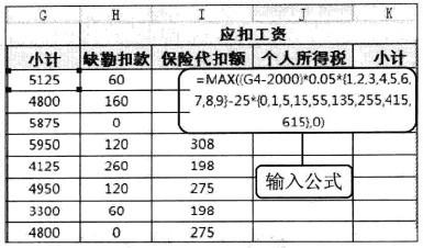 Excel2010通過自定義公式計算工資其他明細項