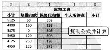 Excel2010通過自定義公式計算工資其他明細項