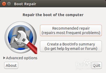 用Boot-repair修復雙系統引導