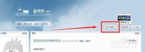 怎麼在新浪博客發博文