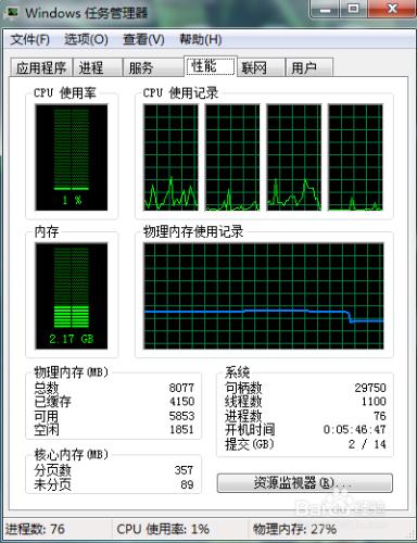 Windows7怎樣查看程序網絡資源情況和IP地址