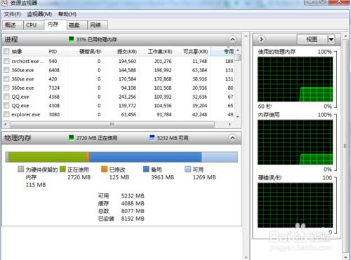 Windows7怎樣查看程序網絡資源情況和IP地址