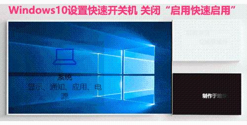 Windows10設置快速開關機 關閉“啟用快速啟用”