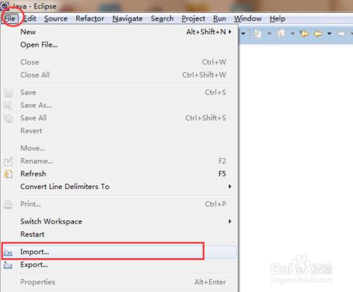 如何將java項目導入到eclipse中