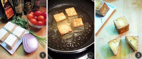 學習炸豆腐沙拉的做法