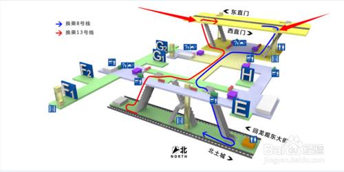 北京地鐵怎麼換成最方便：[1]霍營站