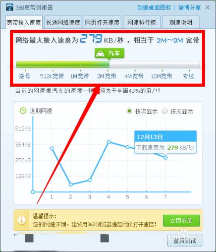 怎樣使用360安全衛士測試網速？