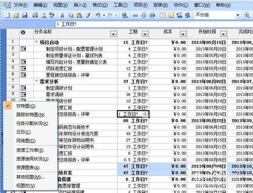 Progect-如何增加資源工作表