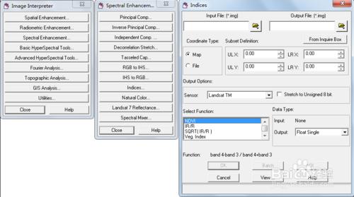 Erdas Imagine圖像處理：[2]植被指數計算
